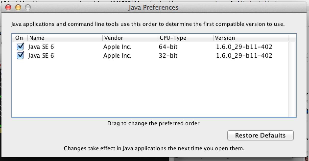 download java 1.6 for mac